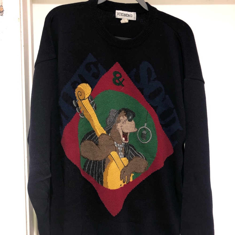 Vintage iceberg Italy sweater xxl cartoon snoopy